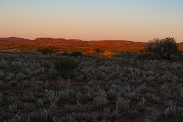 sunrise in the outback