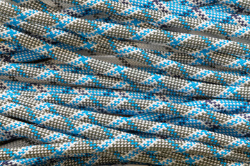 Climbing colorful rope as a background