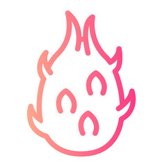 dragon fruit gradient icon