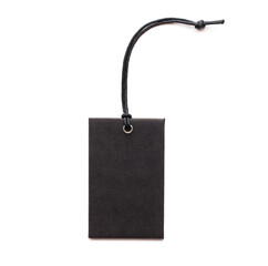 Blank price sale tag tied with string. address label