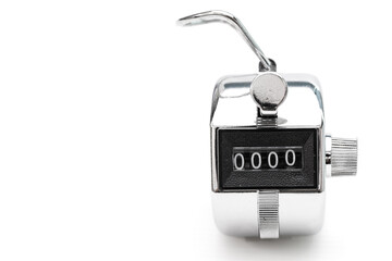 counter set at zero. abstract start count everything new year.