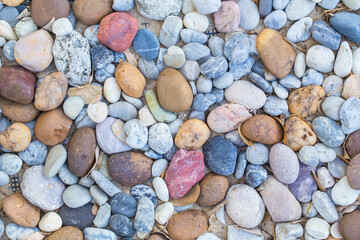 Colorful stone for decorate backdrop. stone used for spa background or texture tile wallpaper.