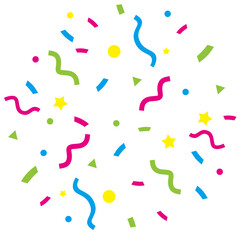 Colorful Confetti Illustration