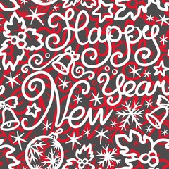 seamless abstract pattern background fabric fashion design print wrapping paper digital illustration texture wallpaper happy new year lettering 