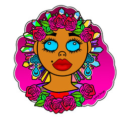 Floral Spring Goddess