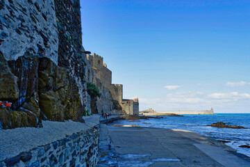 The charming little port of Collioure on the Vermeil coast, in Occitania