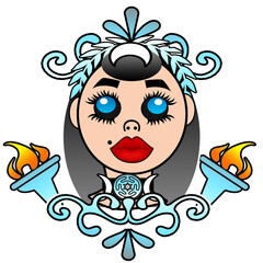 Kawaii Hecate Hekate Moon Goddess