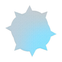 Abstract transparent glitch art texture element.