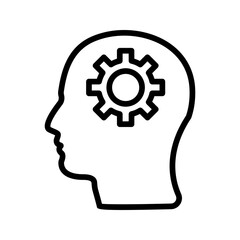 Creative ideas light bulb concept color editable