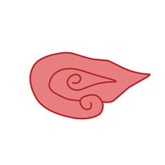 red batik mega cloudy pattern