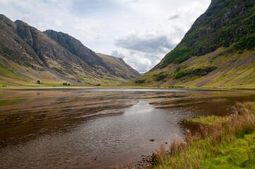 Naklejka na ściany i meble Scotland, Great Britain. Beautiful mountain landscape.