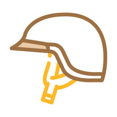 half helmet motorcycle color icon vector. half helmet motorcycle sign. isolated symbol illustration