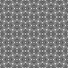 Seamless background image of vintage gray tone spiral kaleidoscope pattern.