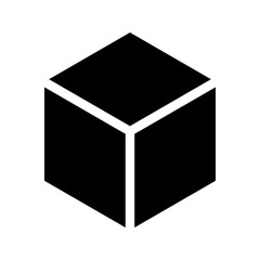 Box icon or logo in modern line style. color editable