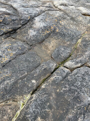 Stone rock boulder texture seaside landscape northern nature