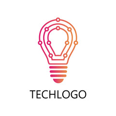 Simple corporate technology futuristic logo