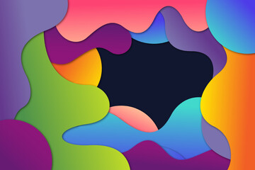 Abstract colorful shapes background