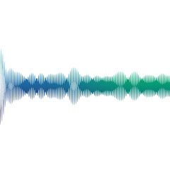 Abstract transparent waveform texture element.