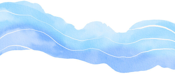 Blue Watercolor Marble Background