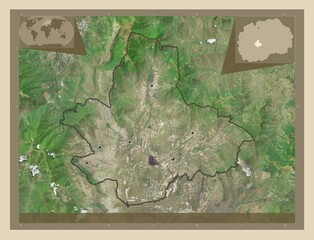Dolneni, Macedonia. High-res satellite. Major cities