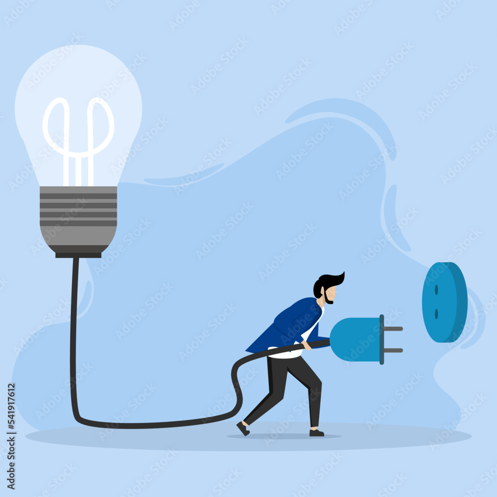 Aufkleber spark ideas for business processes and solutions. leadership that faces problems to find solutions f
