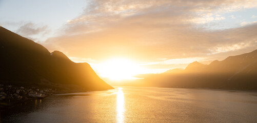 Midnight Sun Fjord, Norway