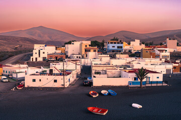 Village on the Island of Fuerteventura, Spain