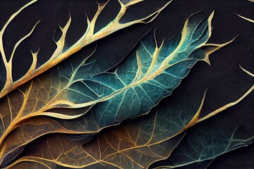 Autumn Leaf Illustration Pattern, Top Level View, Background, Wallpaper