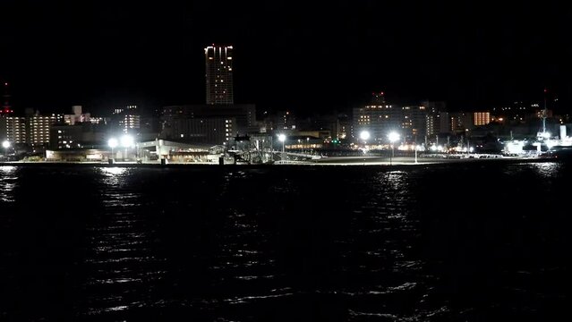 View from a Large Ferry from Tokyo to Kyushu in the Pacific Ocean