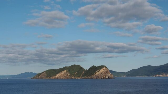 Large Ferry from Tokyo to Kyushu in the Pacific Ocean