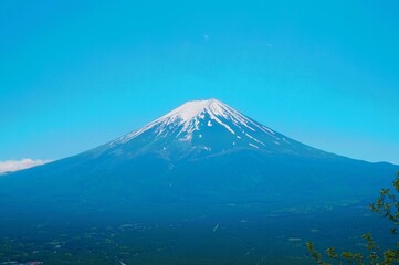 Naklejka premium Mount Fuji is a beautiful and great tourist destination.