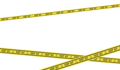 KEEP OUTテープのフレーム　16：9