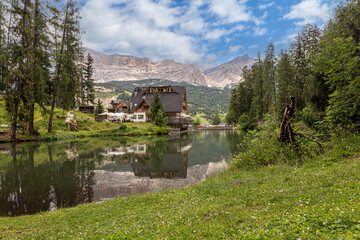 Fototapeta premium Sompunt lake, a little alpine lake