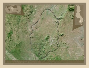 Blantyre, Malawi. High-res satellite. Major cities