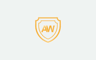 Shield protection symbol and royal luxury shield monogram vector design. shield protection logo with letters and alphabets for brand and business