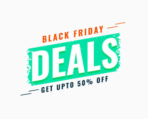 black friday big deal template with offer details