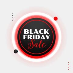 glowing black friday festival sale template in neon style