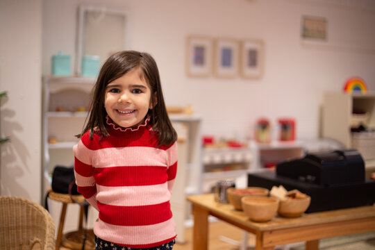 Young girl at pre-school
