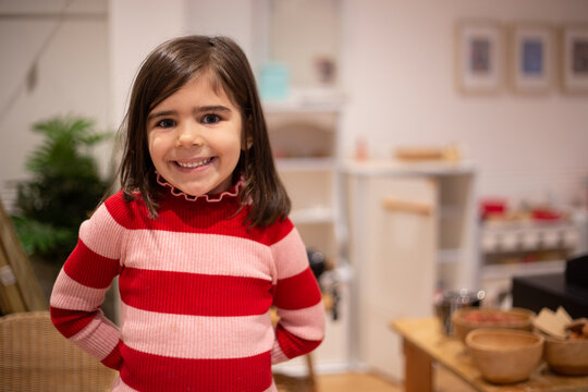 Young girl at pre-school