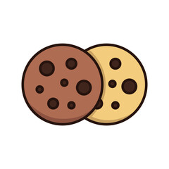 cookies icon vector design template in white background