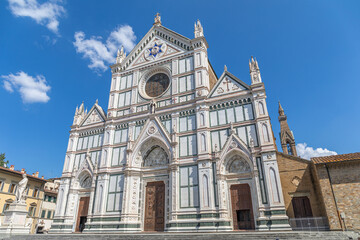 Basilica di Santa Croce di Firenze, Italie - obrazy, fototapety, plakaty