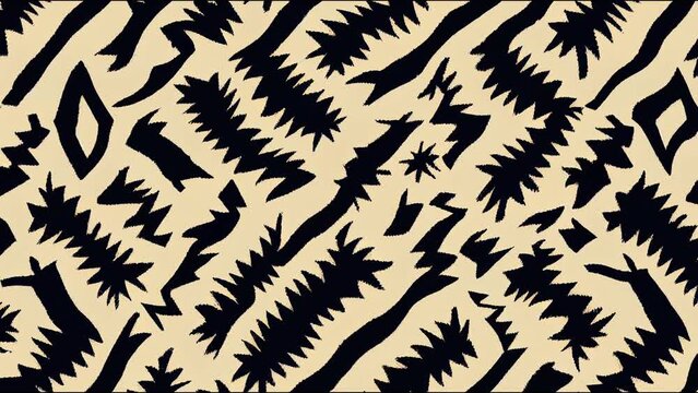 Abstract ethnic geometric animation design for background or wallpaper,Ikat geometric folklore ornament. Tribal ethnic texture. Seamless striped animation in Aztec style. Figure tribal embroidery.