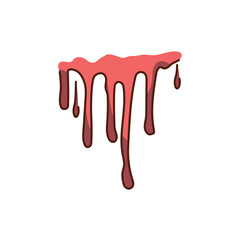 Blood flow color line icon. Donorship concept.