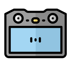Remote Drone icon outline color