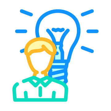 idea customer testimonial color icon vector. idea customer testimonial sign. isolated symbol illustration