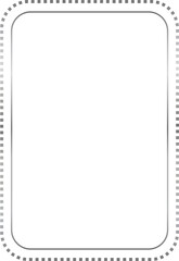 Silver Rectangle Border Frame Vector Illustration