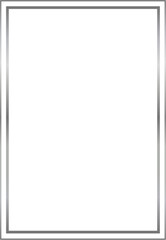 Silver Rectangle Border Frame Vector Illustration