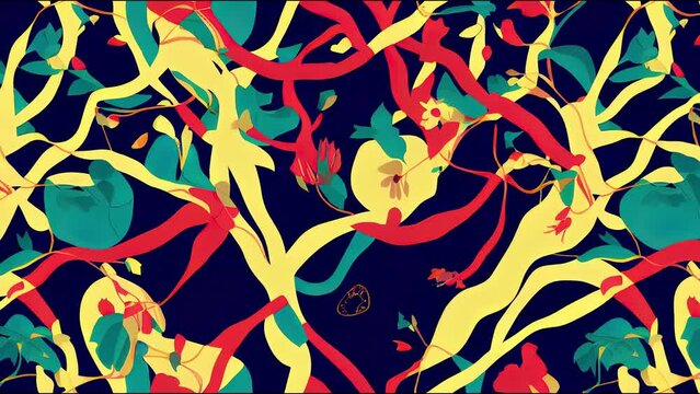 International Women's Day. Women in leadership, empowerment, gender equality concepts. Seamless animation. Crowd of women of diverse age, races and occupation. 2d illustrated illustration background.