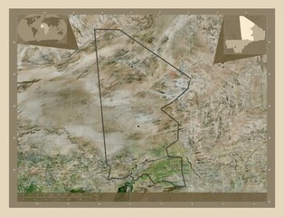 Timbuktu, Mali. High-res satellite. Major cities