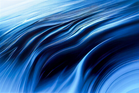 Fototapeta Flowing blue background